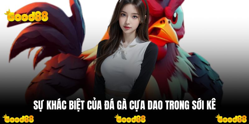 Sự khác biệt của đá gà cựa dao trong sới kê